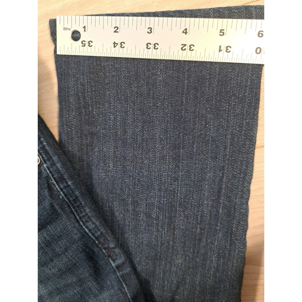 LC Lauren Conrad Womens Dark Wash Straight Leg Denim Jeans Size 8 Indigo - Picture 5 of 6